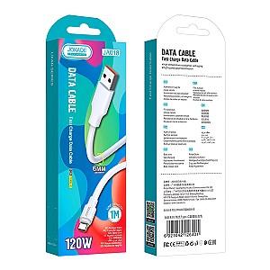 USB сablu Jokade USB-A to Type-C 120W 1M JA018 White