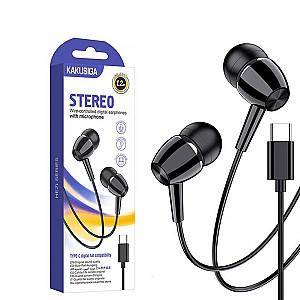 Casti Ksiga Type-C with Mic Jiaxuan KSC-1296 Black