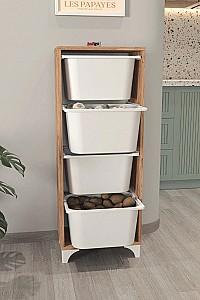 Cos pentru jucarii Bofigo 12-04-02 Pine/White