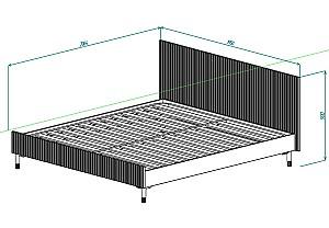 Pat ML Mobila Velvet Nr.15 1800 Stejar Craft Alb/Laguna Soft