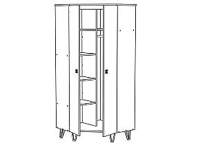 Dulap colt ML Mobila Mira Nr.2 900