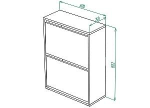 Dulap pentru incaltaminte ML Mobila ML-1 Stejar Auriu