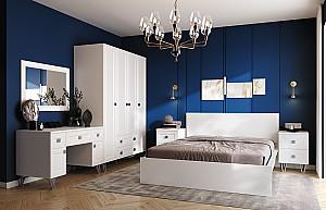 Set dormitor ML Mobila Mira Nr.2 Alb