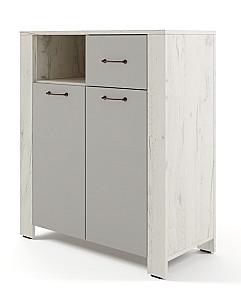 Living ML Mobila Vega Nr.3 Stejar Kraft Alb/Gri