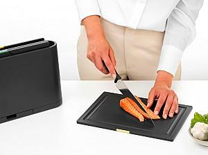 Tocător de tăiere Brabantia Tasty+cutie de depozitare 4pcs