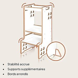 Scaun de masa multifunctional Lionelo Cass White