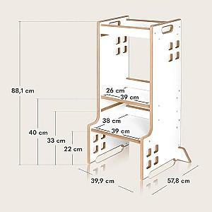 Scaun de masa multifunctional Lionelo Cass White