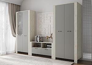 Living ML Mobila Vega Nr.2 Stejar Kraft Alb/Gri