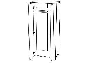 Living ML Mobila Vega Nr.2 Stejar Kraft Alb/Gri