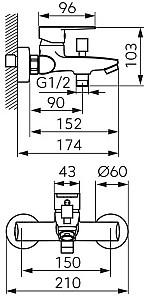 Baterie cada Ferro Ritto BTR1 Chrome