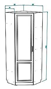 Dulap colt ML Mobila Liverpool Nr.37 Fildes