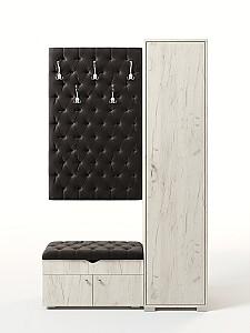 Antreu ML Mobila Nr.10 (1300) Stejar Kraft Alb/Negru