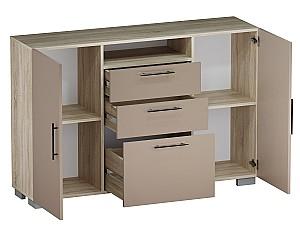 Comoda ML Mobila York Nr.5 Stejar Sonoma/Cappuccino