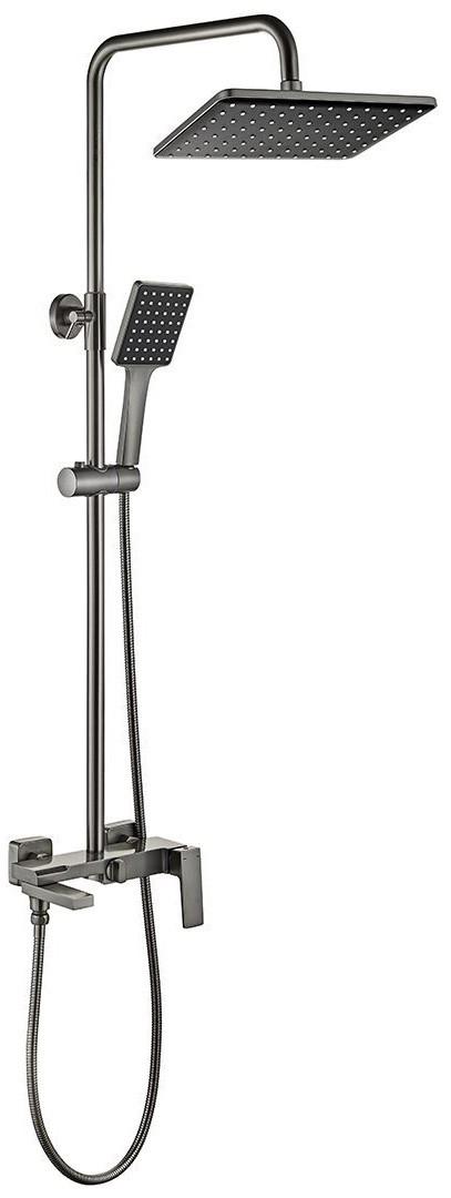 Set de duș Mat|eco Pixel Dark Grey (124668)