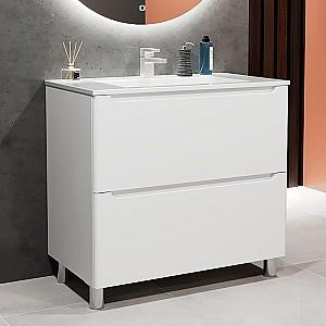 Dulap sub lavoar Bayro Bergamo Alb Mat 1000