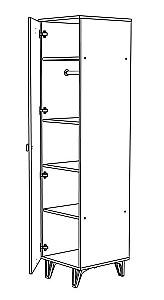 Dulap penal ML Mobila Mira Nr.17 Alb