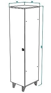 Dulap penal ML Mobila Mira Nr.17 Alb