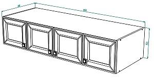 Raft de perete ML Mobila Mira Nr.21 1600 Alb