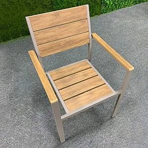 Set mobila de gradina VLM Polywood (Gray/Brown)