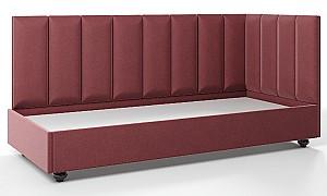 Pat copii ML Mobila Sharm 5 drept (90x200) Bordo