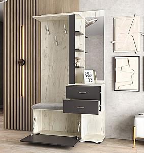 Antreu ML Mobila ML-11 Stejar Kraft Alb/Antracit(Gri)