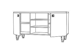 Living ML Mobila Mira Nr.4 Alb