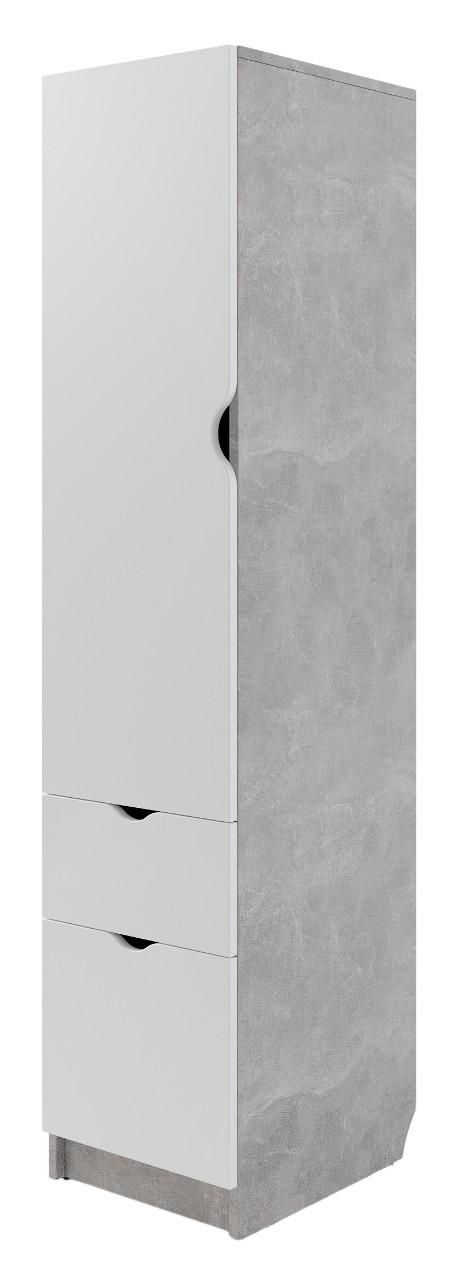 Dulap penal ML Mobila Junior 17 Atelie Deschis(Gri)/Alb