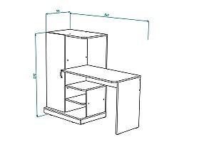 Masa de birou ML Mobila ML-15 Stejar Auriu