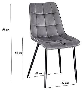 Scaun Yasen DC 6005 (HLR 22) Gri