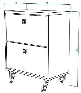 Dulap pentru incaltaminte ML Mobila Mira Nr.12 700 Alb