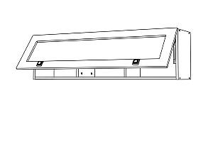 Raft de perete ML Mobila Mira Nr.8 1400 Alb