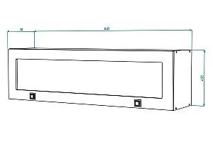 Raft de perete ML Mobila Mira Nr.8 1400 Alb