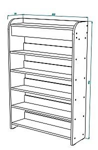 Raft pentru incaltaminte ML Mobila ML-16 Stejar Auriu