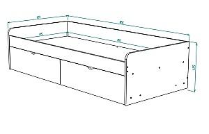 Mobila camera copii ML Mobila Junior Nr.6 Atelie Deschis(Gri)/Alb