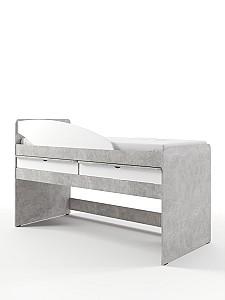 Mobila camera copii ML Mobila Junior Nr.6 Atelie Deschis(Gri)/Alb