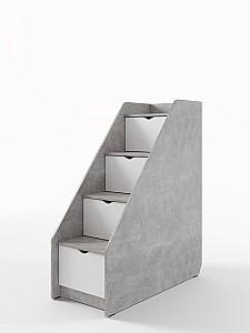 Mobila camera copii ML Mobila Junior Nr.6 Atelie Deschis(Gri)/Alb