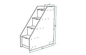 Mobila camera copii ML Mobila Junior Nr.6 Atelie Deschis(Gri)/Alb