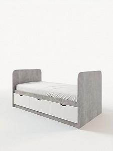 Mobila camera copii ML Mobila Junior Nr.8 Atelie Deschis(Gri)/Alb