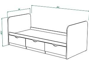 Mobila camera copii ML Mobila Junior Nr.8 Atelie Deschis(Gri)/Alb