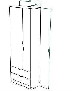 Mobila camera copii ML Mobila Junior Nr.8 Atelie Deschis(Gri)/Alb