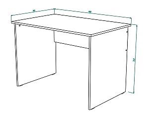 Masa de birou ML Mobila Junior 14 Atelie Deschis(Gri)