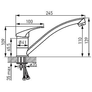 Robinet bucatarie Ferro Basic BBC4