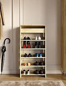 Raft pentru incaltaminte ML Mobila ML-14 (600) Stejar Kraft Alb