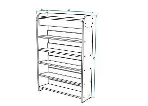 Raft pentru incaltaminte ML Mobila ML-14 (600) Stejar Sonoma(Bej)