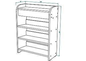Raft pentru incaltaminte ML Mobila ML-13 (1000) Stejar Auriu