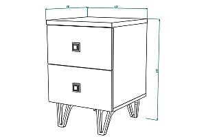 Noptiera ML Mobila Mira Nr.13 Alb