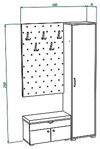 Antreu ML Mobila Nr.10 (1300) Stejar Auriu/Bej