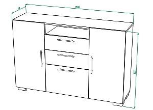 Comoda ML Mobila York Nr.5 Alb