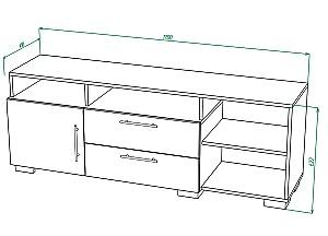 Tumba pentru televizor ML Mobila York Nr.3 Alb