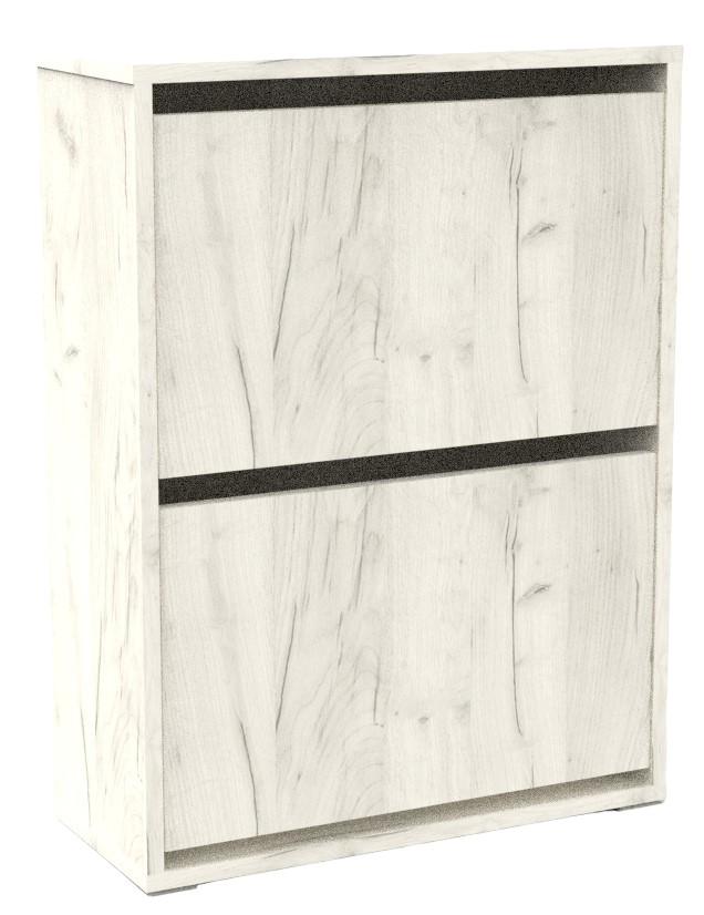 Dulap pentru incaltaminte ML Mobila ML-1 Stejar Kraft Alb